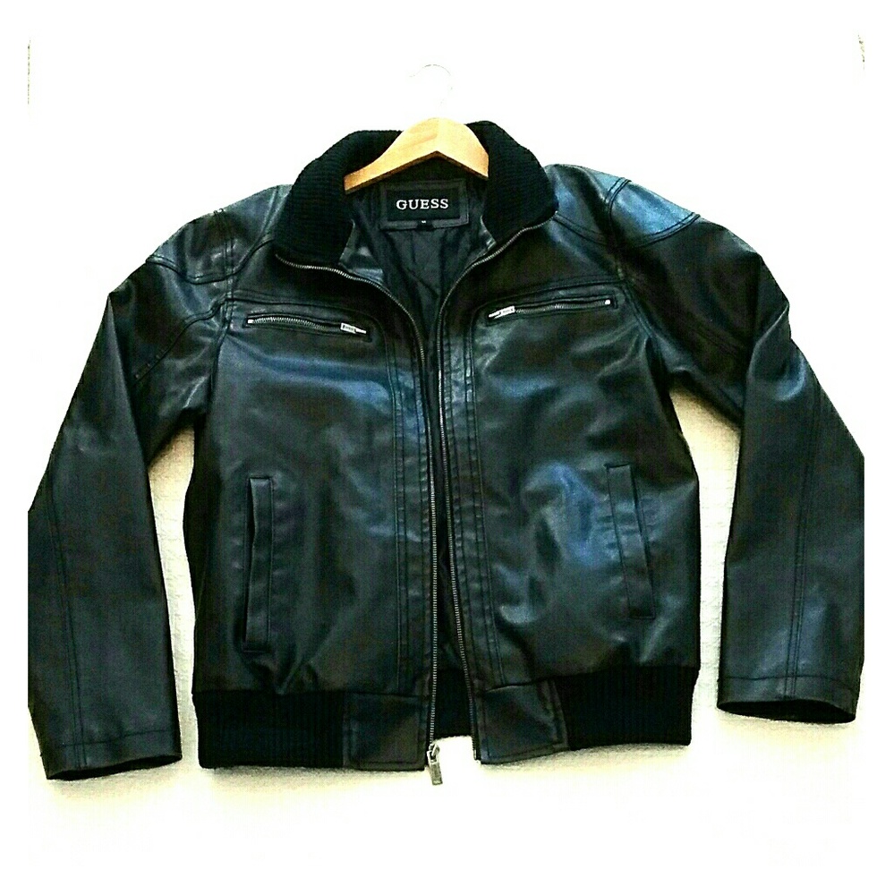 Guess Faux Leather Moto Jacket